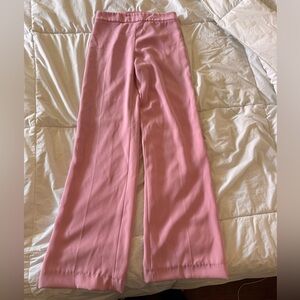 Zara Pink Wide-Leg Pants